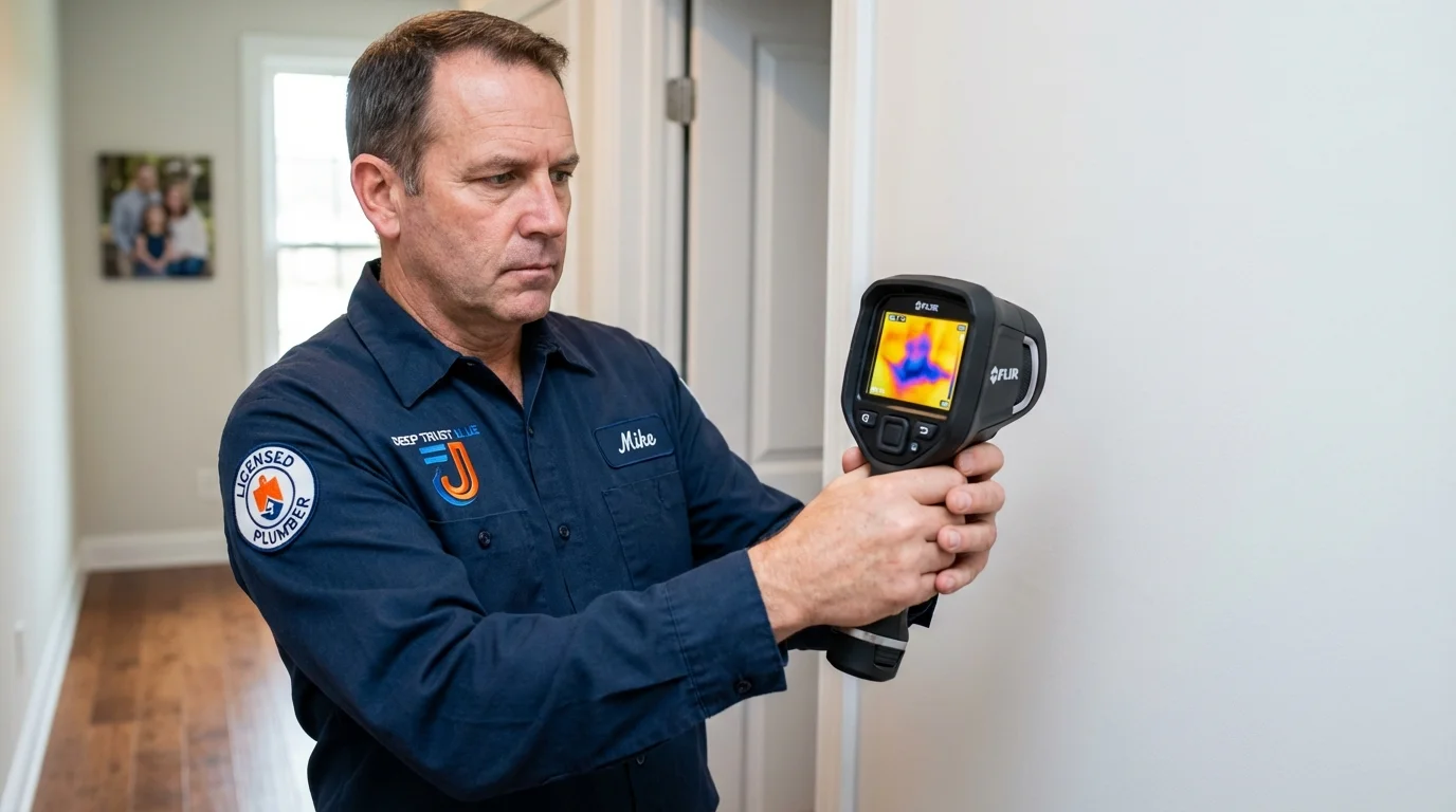Thermal imaging leak detection by Johns Plumbing LLC in Bakersville
